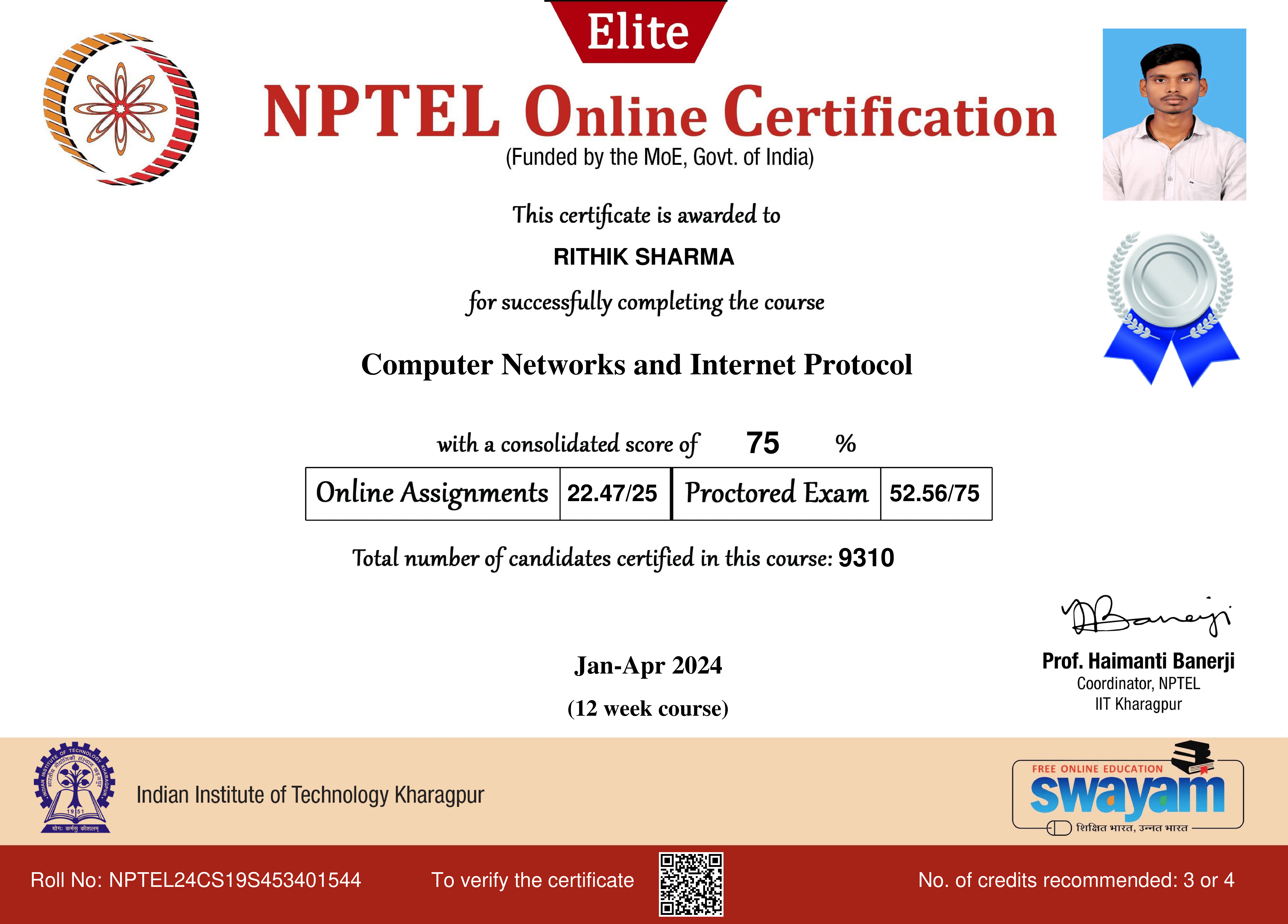 NPTEL Computer Networks And Internet Protocol